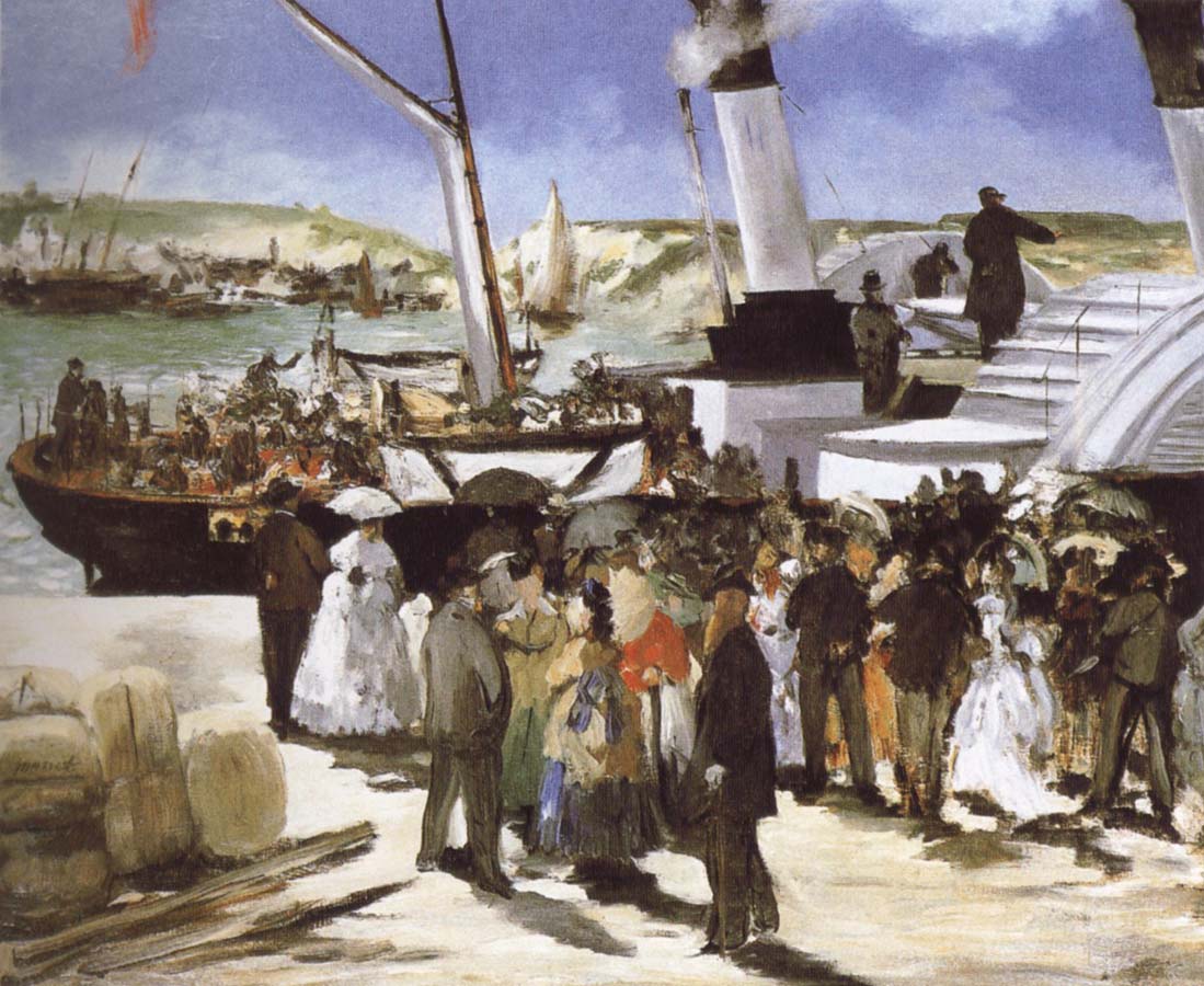 The Departure of the folkestone Boat